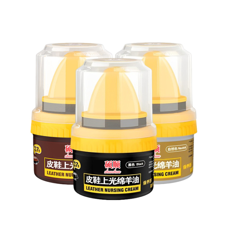 Shoe Polish, One-Swipe Shine, Black Leather Care Oil, Colorless Shoe Polish, Shoe Wax Brush, Advanced Care Agent, Universal Maintenance for White Shoes