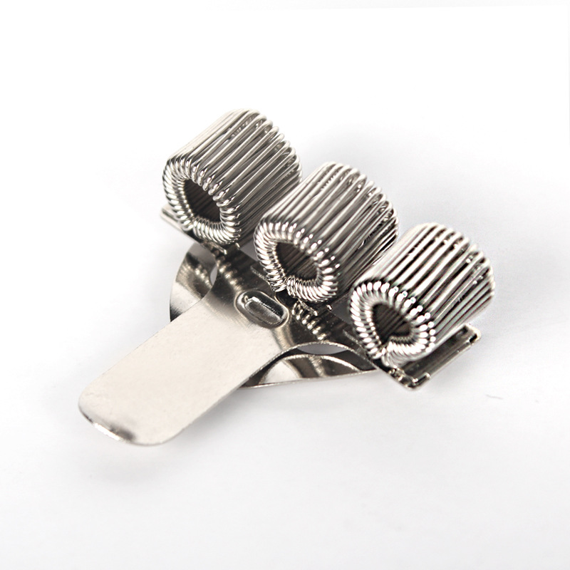 Pen holder one-hole portable single-hole hook spring clip two-hole pen buckle three-ring pen back buckle