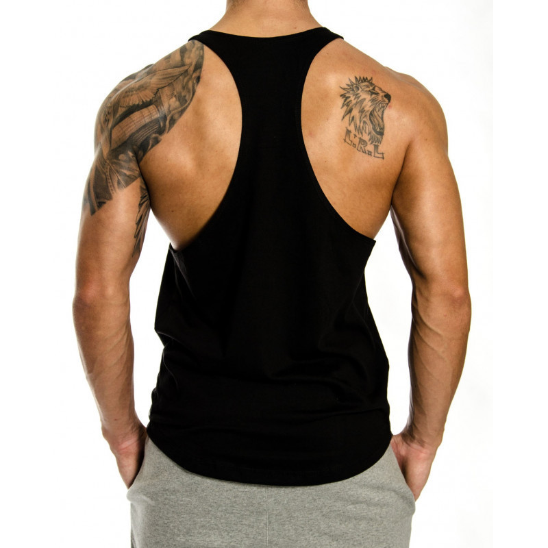 Men's Sports Vest Muscle Training Trendyy Sleeveless T-Shirt European and American Cotton I-Shaped Fitness Vest Custom Logo