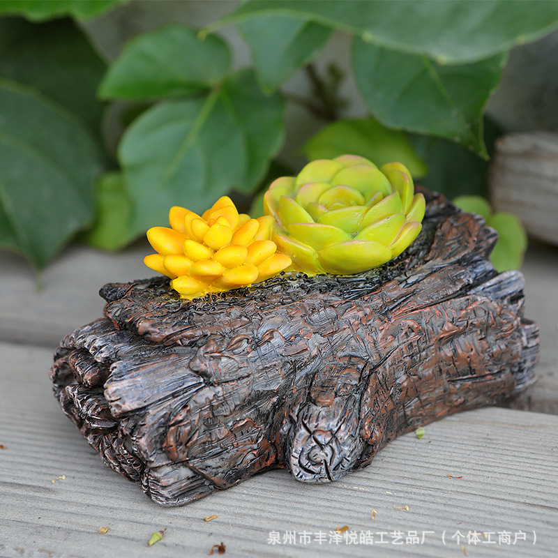 Cross-border Amazon Solar Light Imitation Stone Small Ornaments Creative Key Hidden Artifact Storage Box Decorations