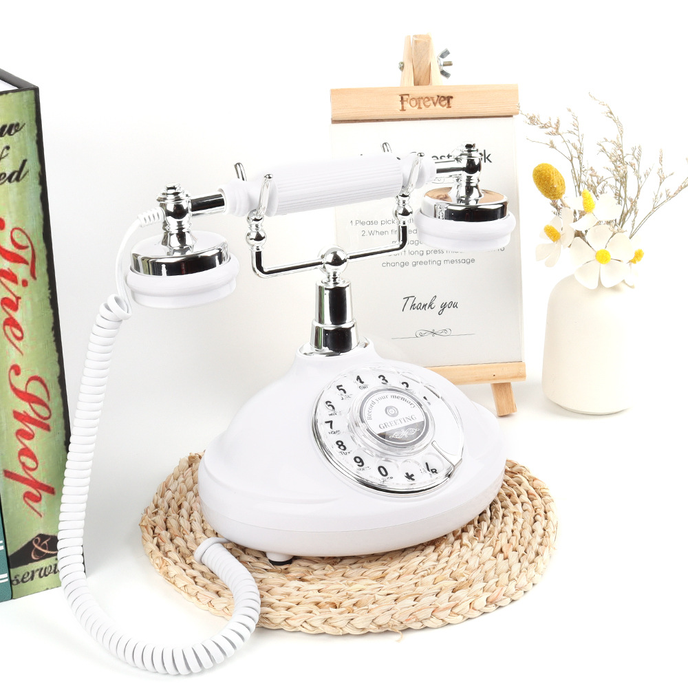 Cross-border antique telephone home fixed telephone retro fixed landline wedding recording telephone wholesale manufacturers