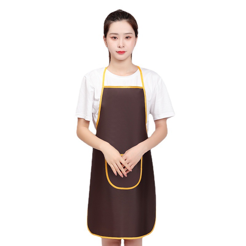 Advertising apron custom logo printing custom Oxford PVC waterproof apron wholesale promotional gift waist custom-made