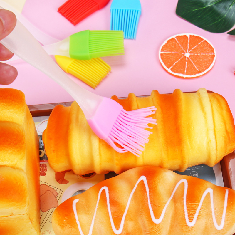 Silicone brush small size split lint-free barbecue seasoning brush high temperature baking oil brush factory in stock wholesale