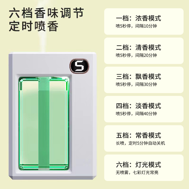 Intelligent aromatherapy machine cross-border automatic aromatherapy machine anhydrous spray charging fragrance bedroom essential oil supplement 01