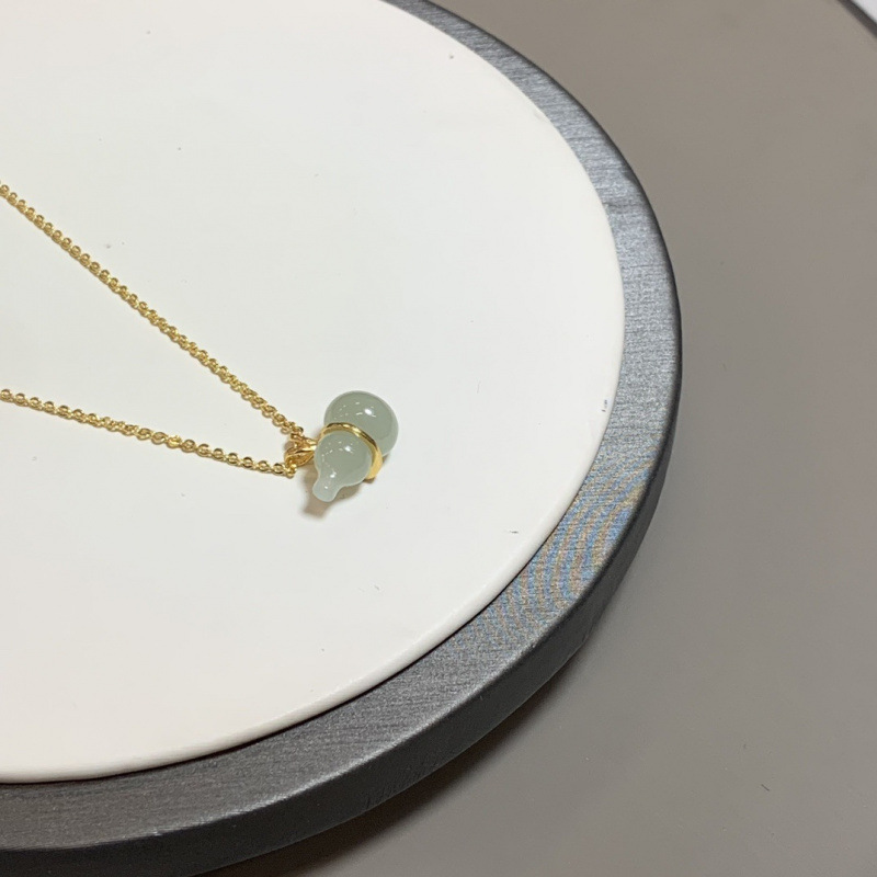 Jufulin Real Pat Natural Hetian Jade Identification Book Light Luxury Woolen Chain 925 Silver Pendant Real Hetian Jade Pendant