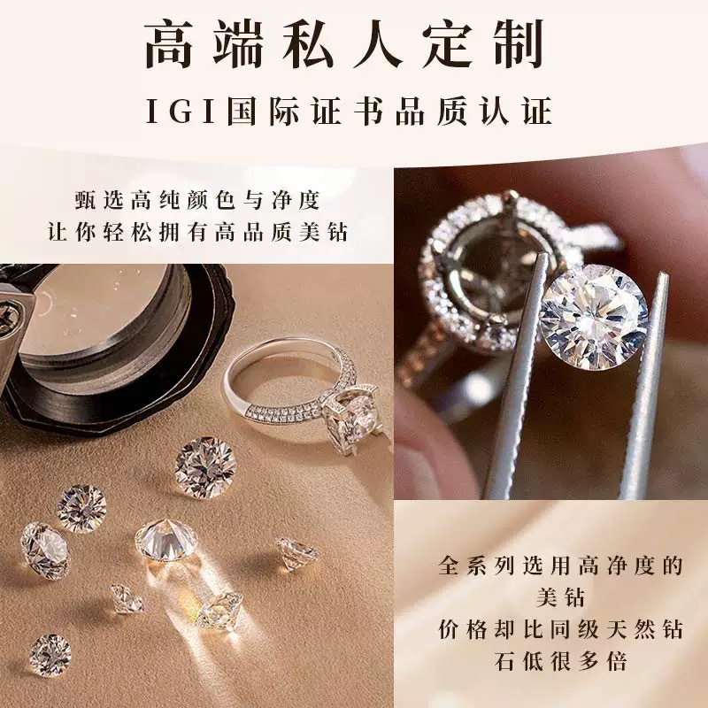 Customized Loose Diamond Rings, Cultivated Diamond Jewelry, Customized Source Factory Igi Proposal Anniversary Rings, Carat Diamonds