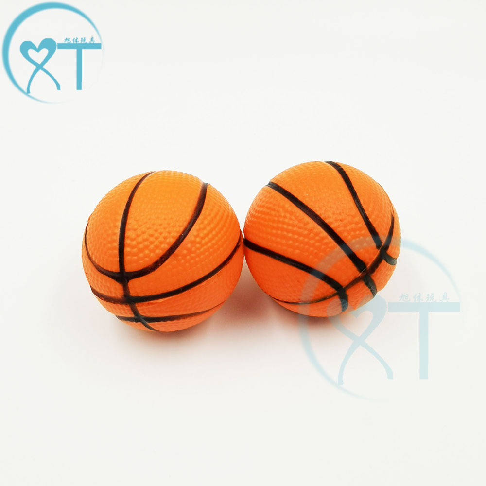 Amazon Explosions 4cm Spray Paint Rugby pu Foam Mini Football Elastic Decompression Vent Stress Ball Basketball