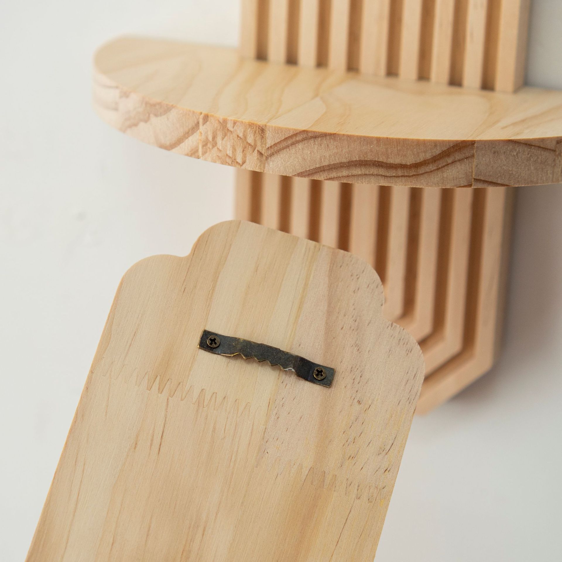 Wooden Wall Rack Bohemian Style Wall Decoration Living Room Decorative Solid Wood Green Plant Rack Aromatherapy Candle Holder