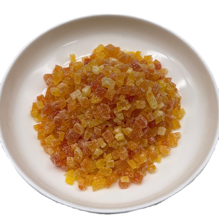 Red Heart Papaya Dried Factory Direct Supply Bulk Papaya Diced Fruit Tea Moon Cake Filling Fruit Capsuless Preserved Fruit Dried Fruit