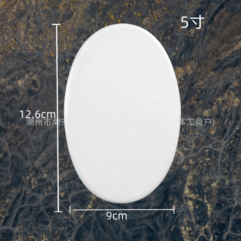 Outdoor High Temperature Tombstone Porcelain Statue of the Elderly Portrait Oval Blank Porcelain Printable Photo White Embryo Wholesale