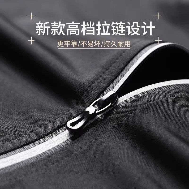 Sports Jacket Running Autumn Fitness Clothes Riding Windbreaker Hooded Training Long Sleeve Top Rush Jacket
