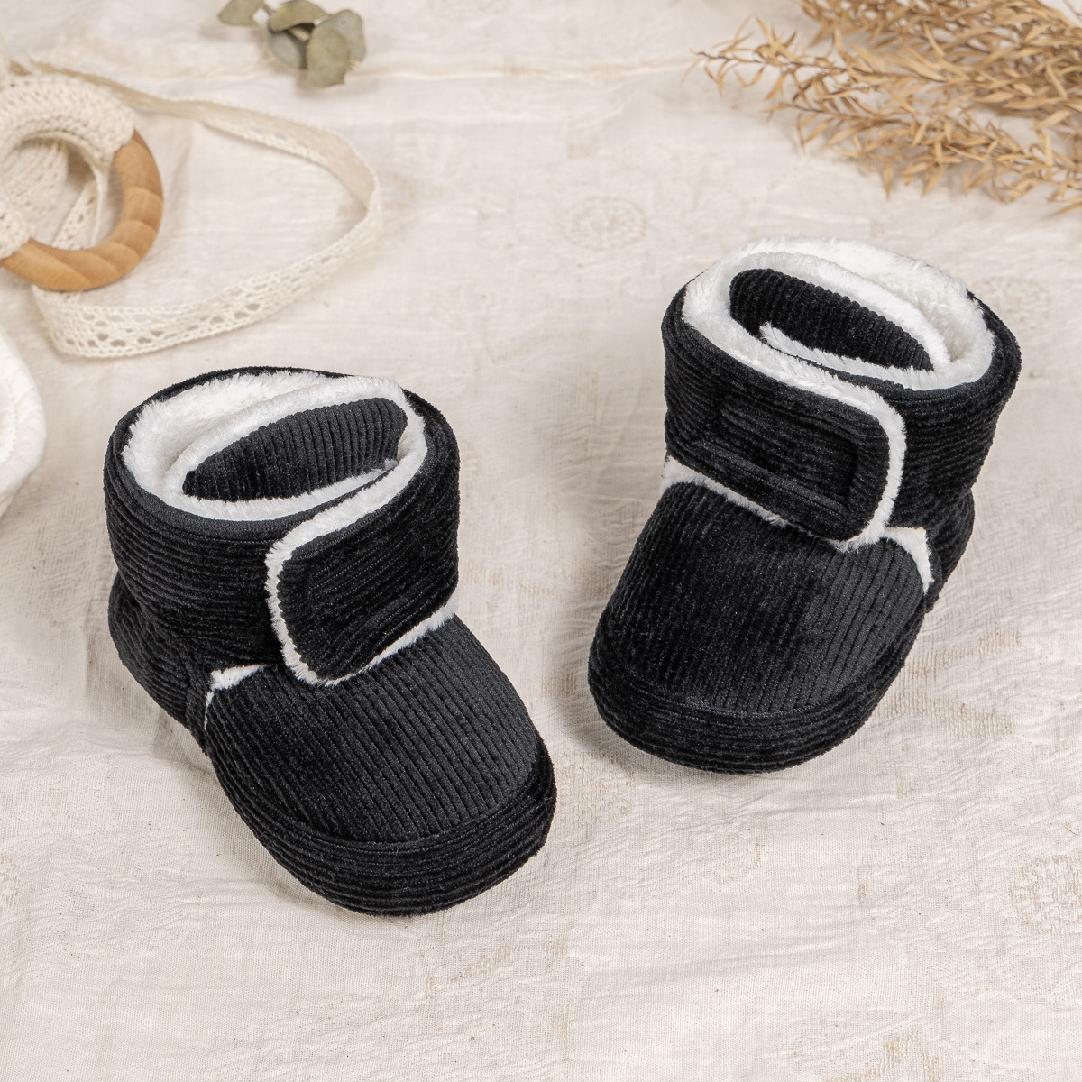 Cross-border New Baby Shoes Winter Warm Cotton Shoes Velcro Sleeve Boots Soft Sole Toddler Shoes Baby shoes