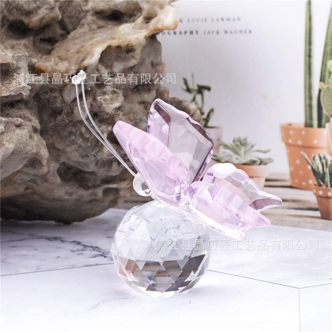 Crystal Butterfly Crystal Crafts Desktop Decoration Ornaments Can Be Worn Cross-Border Best-Selling Products Exquisite Creative Gifts