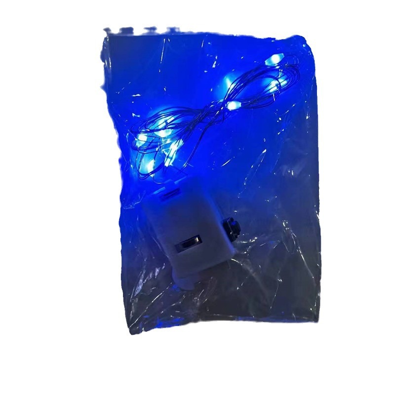 Light string three-function light copper wire string light led copper wire light gift box decorative light button light string flashing light colored light