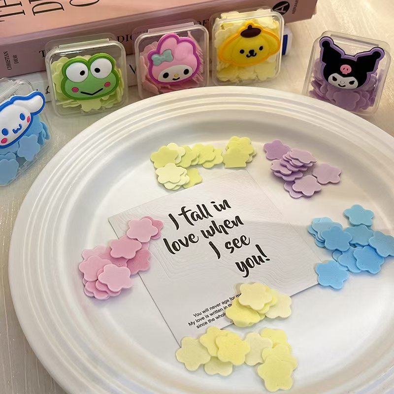 Disposable hand soap tablets Soluble soap tablets Soap paper Children's carry-on version Soap tablets carry-on