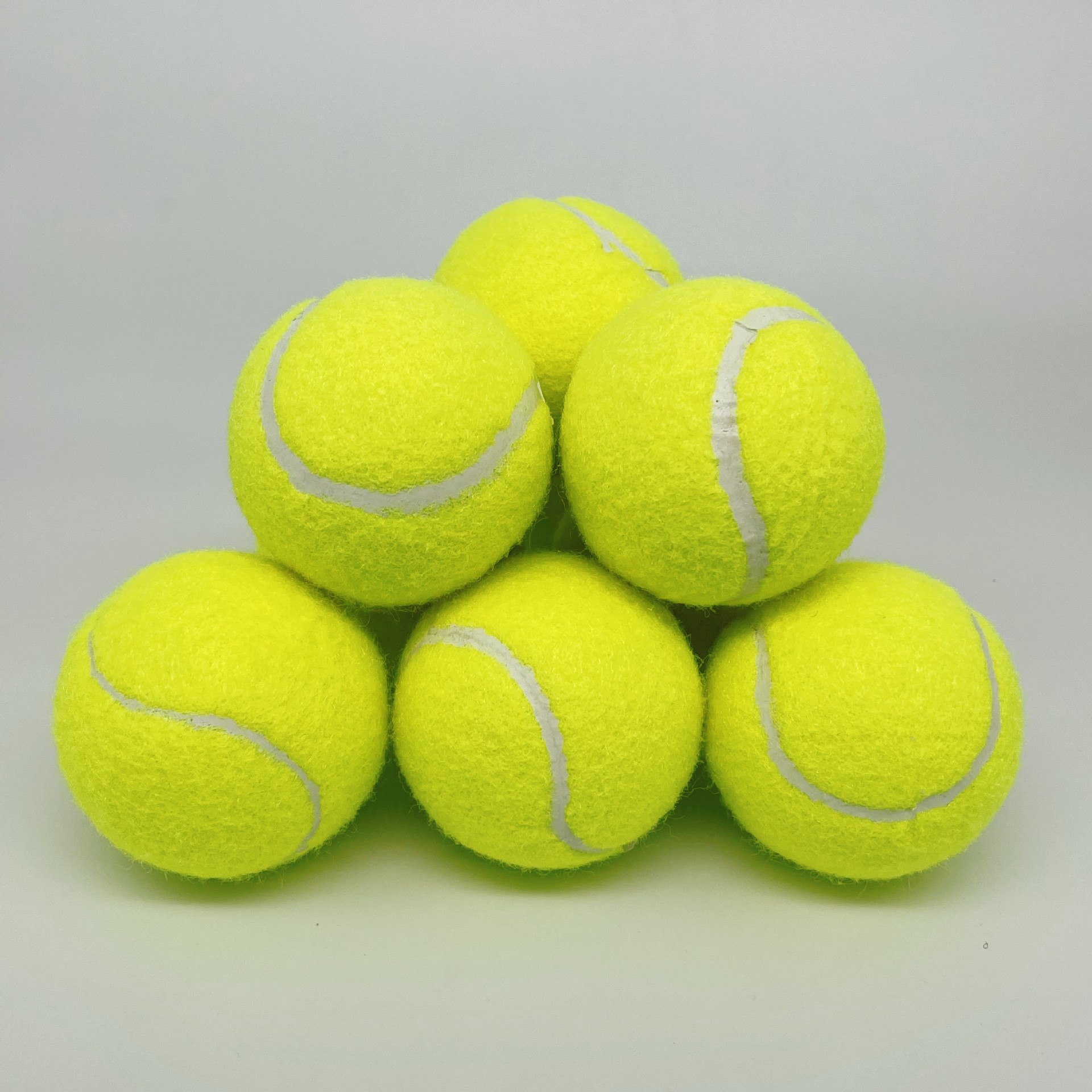 High Elastic and Durable Training Tennis Ball Monochrome Primary Color Tennis Ball High Elastic Tennis Training Ball