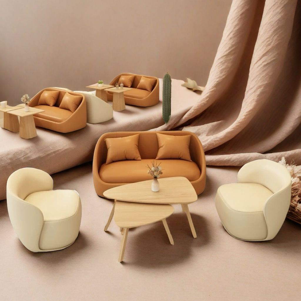 Комбинация стола и стульев для кафе молочного чая, зона отдыха, переговоры, коммерческий салон красоты, чайный дом, карточный блок