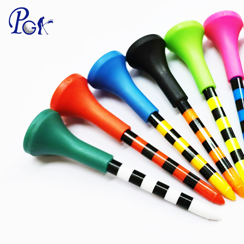 Шипы для гольфа, пластиковый ти, многоразмерные, мягкий резиновый головной убор