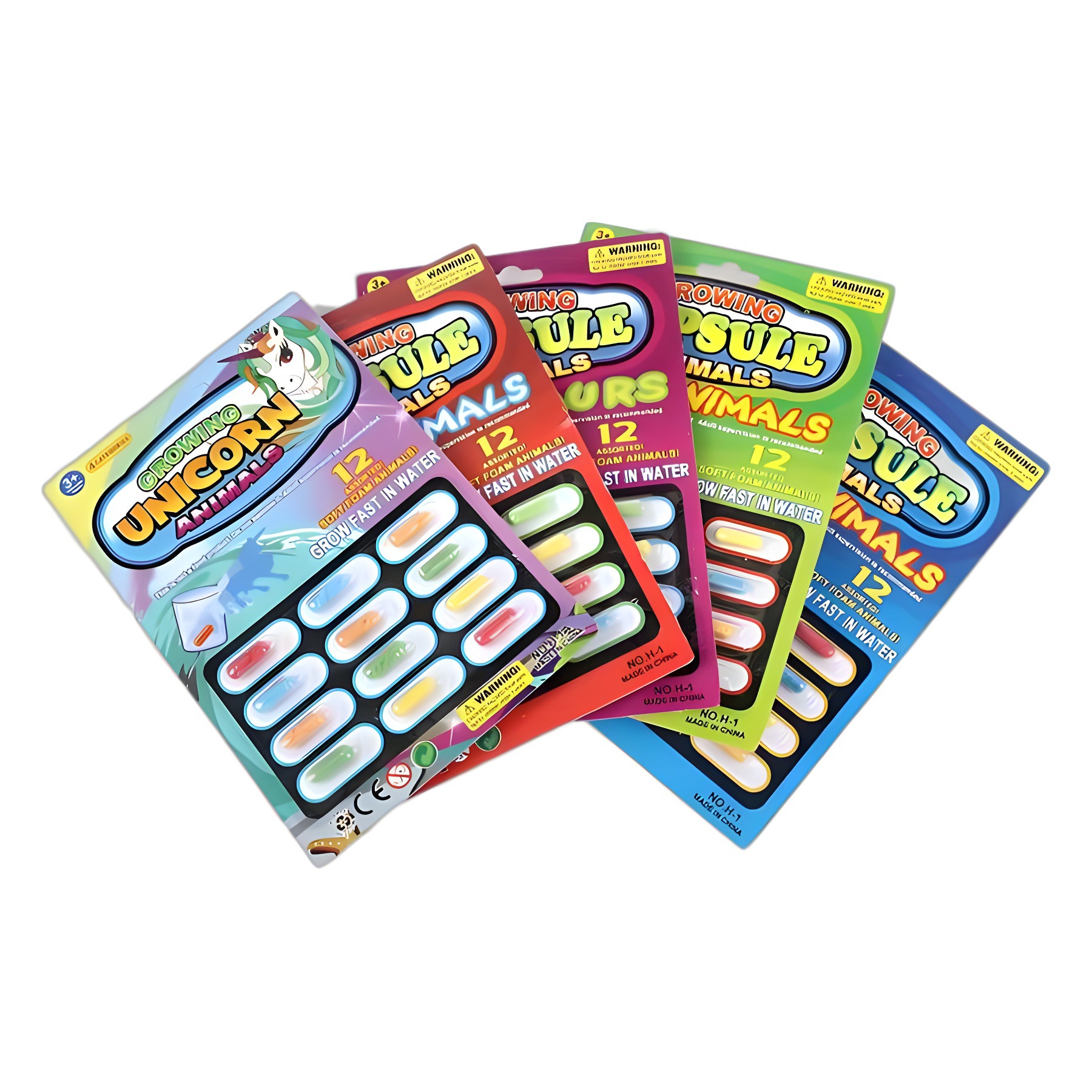 Cross-Border Toys for Children That Expand When Soaked in Water, Capsule Dinosaurs, Marine Life, Creative Novelty, Educational Black Technology