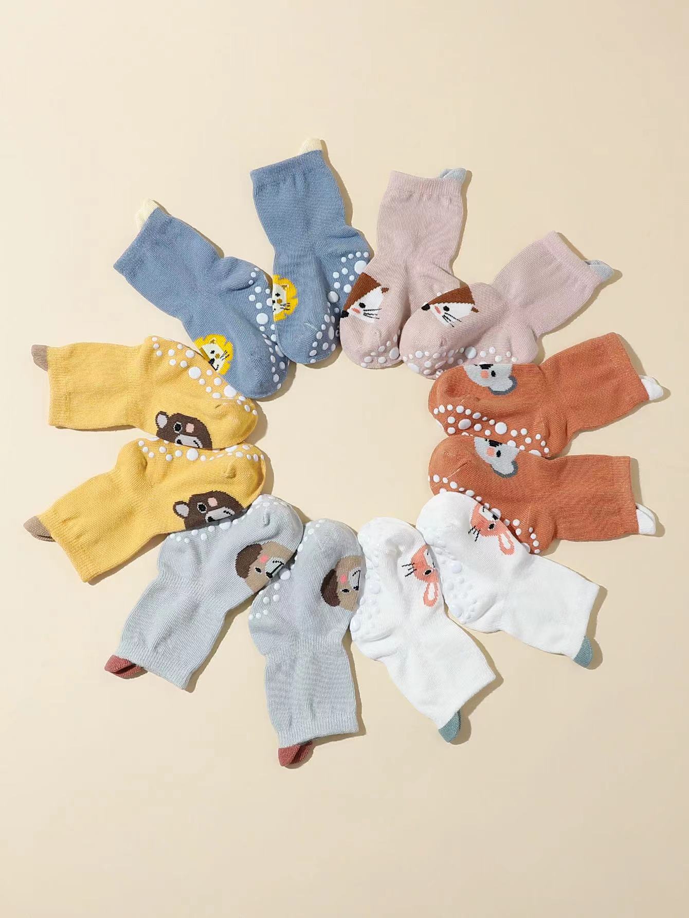 2024 cross-border explosives baby glue socks non-slip floor socks cartoon manufacturers for sale