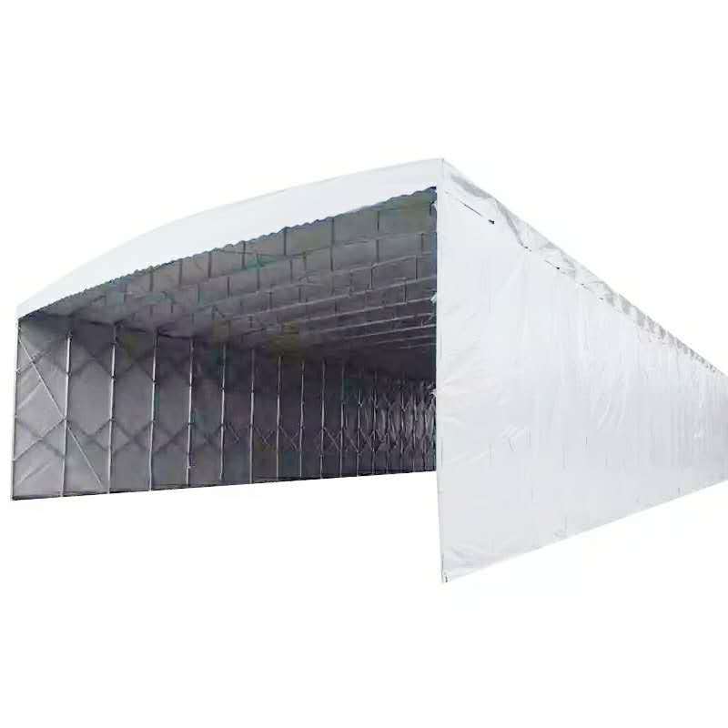 Large Canopy Sliding Tent Outdoor Rainproof Mobile Electric Activity Tent Awning Parking Shed Construction Site Shed Warehouse Shed