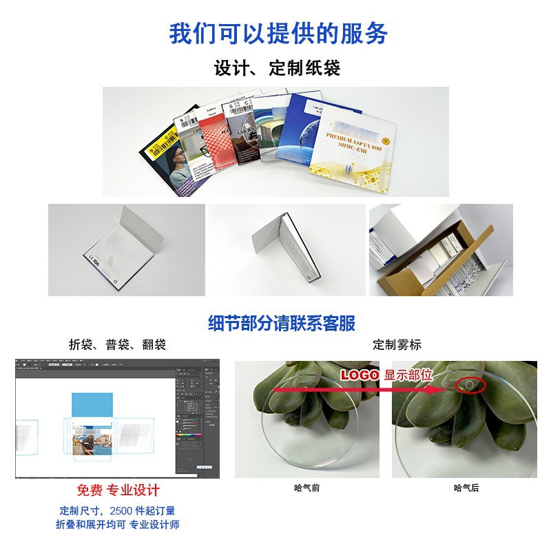 1.60Mr-8 Super Tough Anti-Blue Light X6 Blue Film Lens Myopia and Farsightedness High Dispersion Spectacle Lens Danyang Factory Wholesale