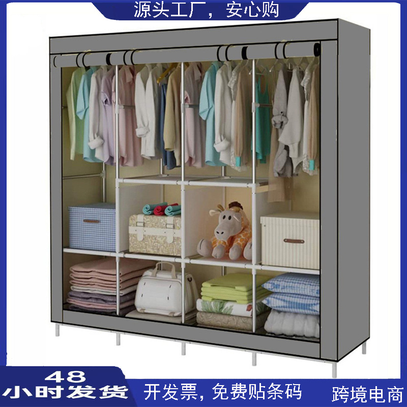 Модульный металлический одноярусный шкаф, современный, простой, недорогой, нетканевый шкаф для хранения