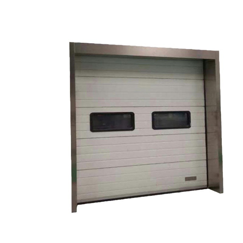 Industrial sliding door electric fast lifting heat preservation wind resistance metal vertical industrial sliding door wholesale installation