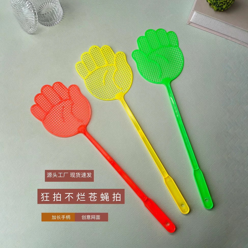 Новая пластиковая мухобойка в форме ладони, не ломается, для защиты от мух