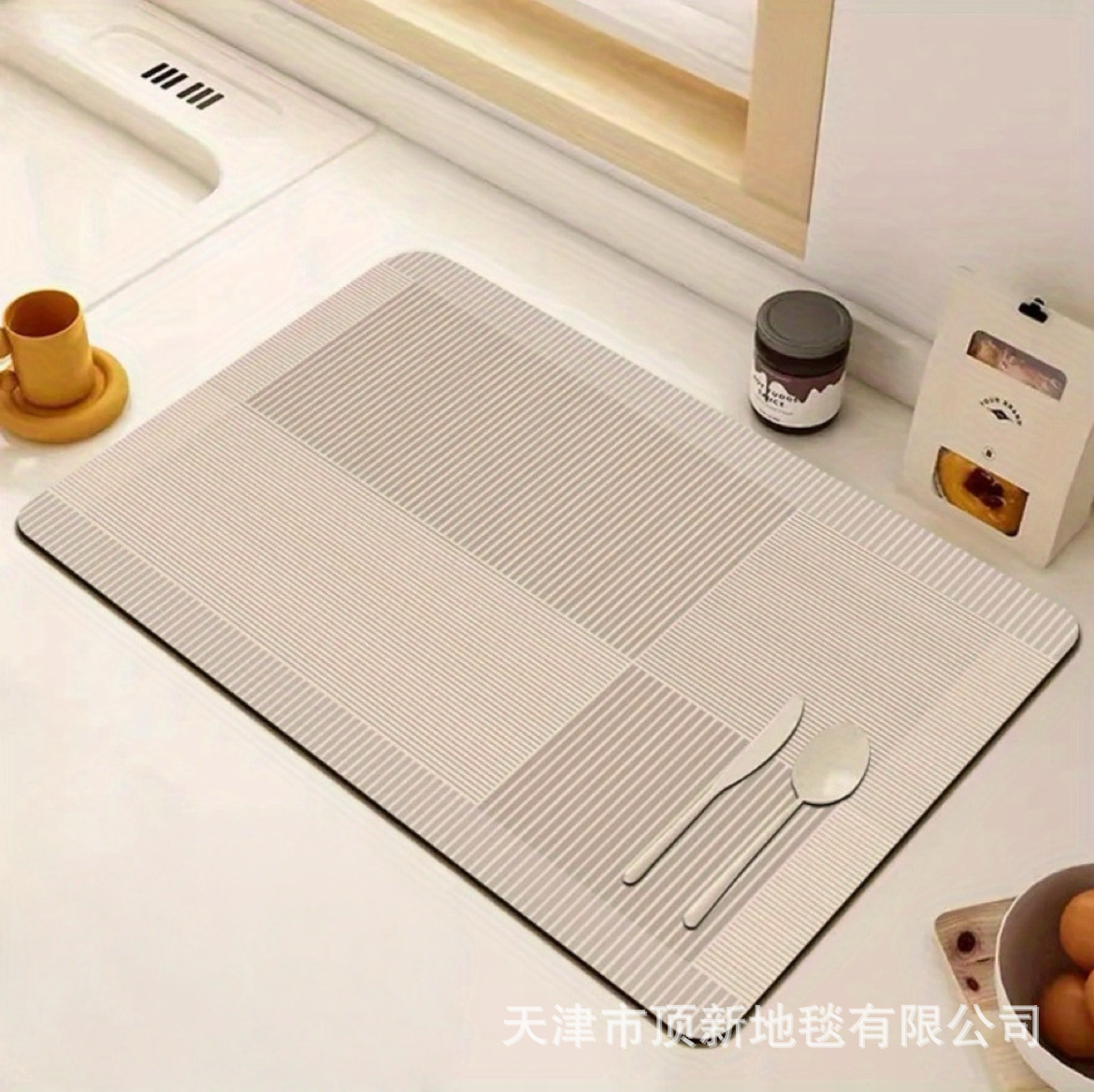 Простой коврик для кухни, впитывающий, быстро сохнущий, антискользящий