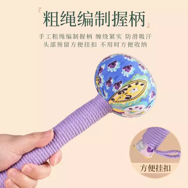 Wholesale Mugwort Health Hammer DIY Material Souvenir Handheld Massage Hammer Meridian Tapping Backgammon Hammer Moxibustion Hammer