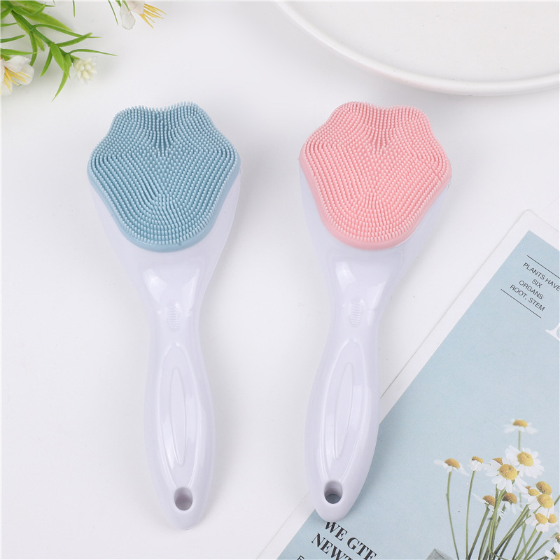 Cat Claw Silicone Facial Cleansing Brush Cleans Pores Facial Cleanser Soft-Bristled Facial Cleansing Handy Gadget Massage Facial Cleansing Brush Handle Makeup Remover Brush