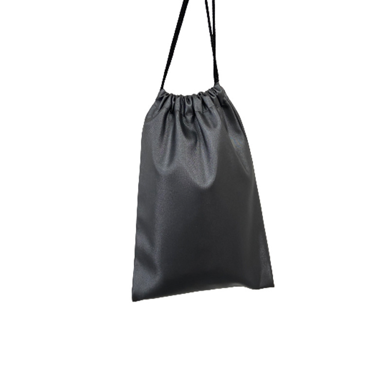 Mobile power waterproof cloth bag mobile phone charging treasure storage bag selfie stick bunched flannel bag gray waterproof bag