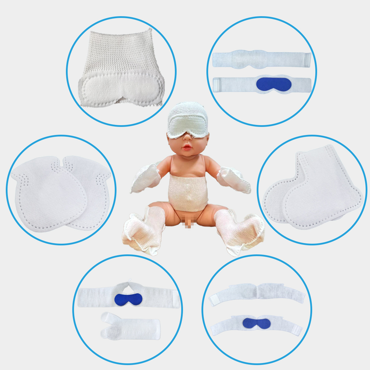 Анти-синий свет, одноразовые перчатки, эластичные, защитные для рук и ног