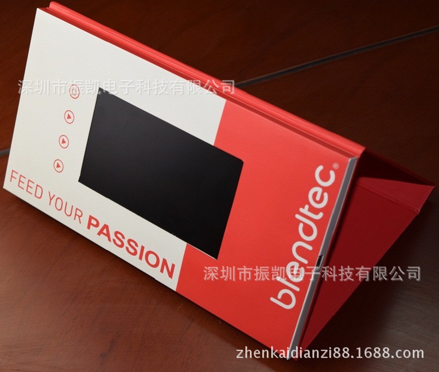 4.3 дюйма Видео поздравительная открытка ЖК HD электронная поздравительная открытка Корпоративная брошюра Видео плеер Приглашение