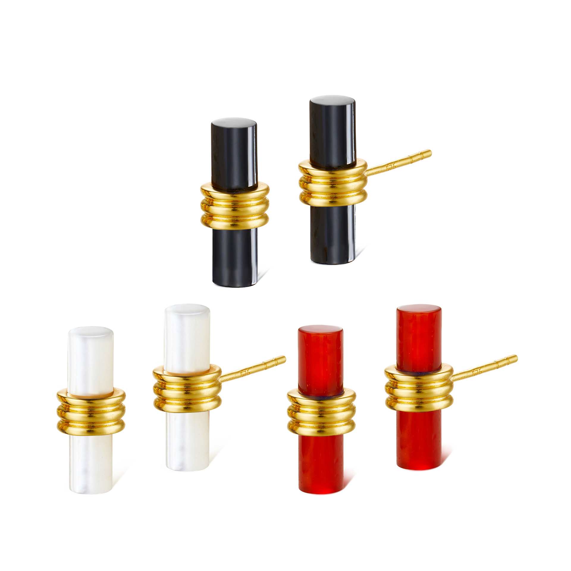 Серьги из S925 серебра с натуральными камнями, нишевой дизайн, модные, французские, новые стили