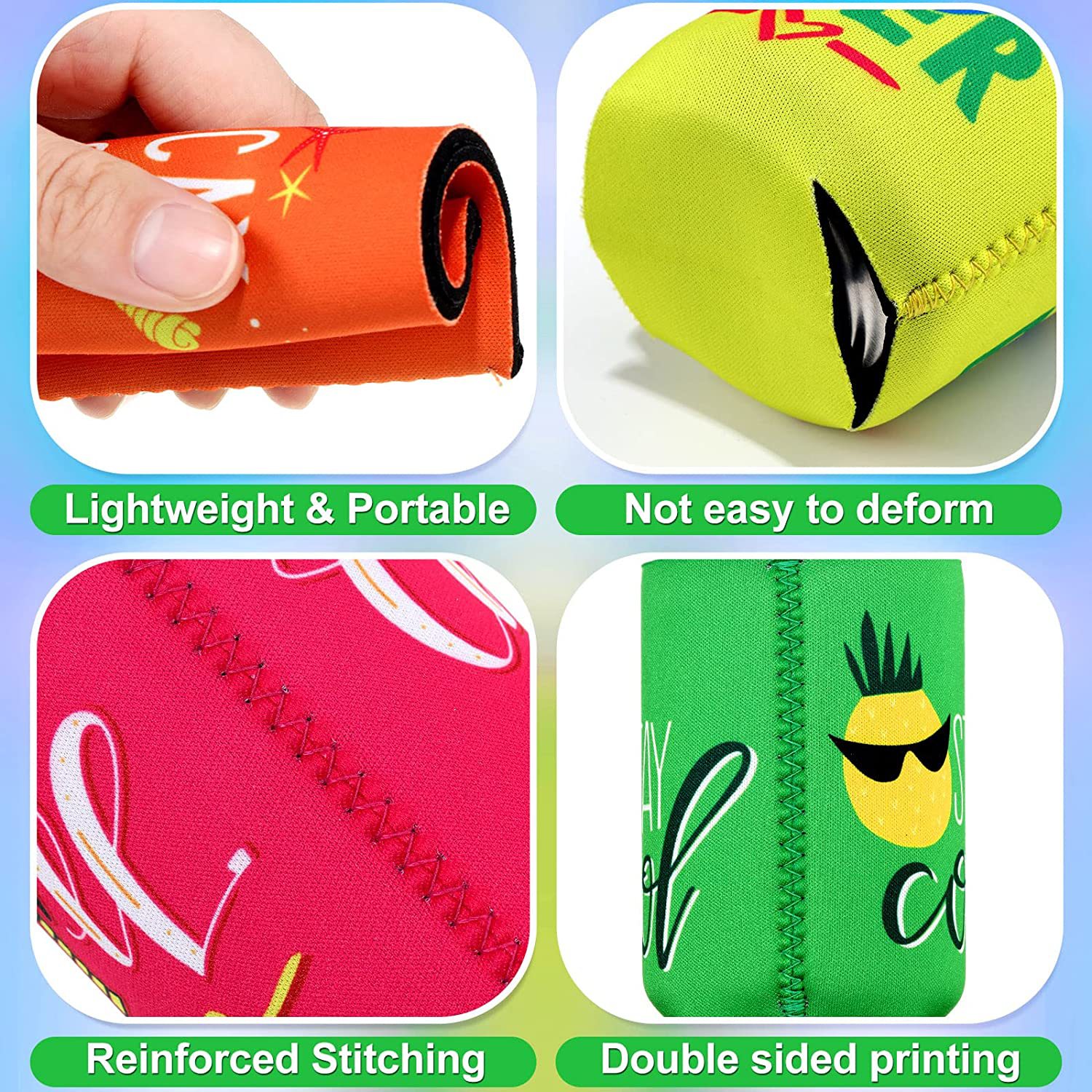 Beer can thermal insulation and cold preservation can cover 12oz neoprene protective cover Amazon diving cloth ice bag can