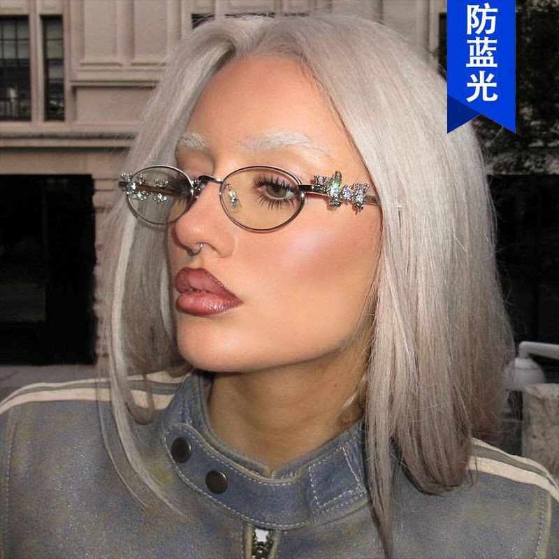 25 Новые очки в стиле средневековья Y2K, тяжелая индустрия, модные металлические солнцезащитные очки, против синего света