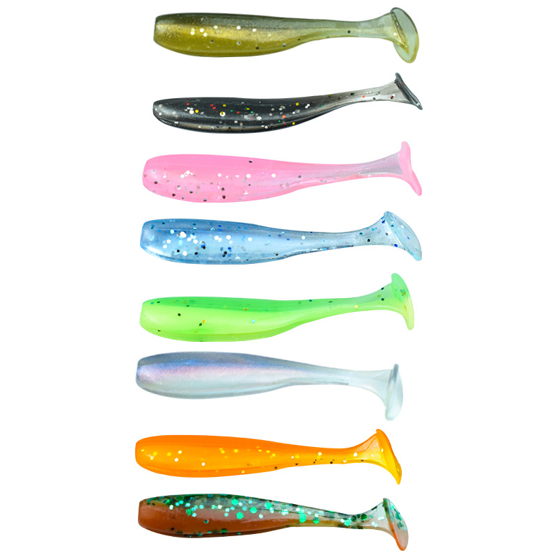 Mini Micro-Object Ultra-Fine Lure Soft Worm Small Fish Freshwater Fake Bait Set Long-Range Bass Soft Bait Root Fishing Hook with Fishy Smell