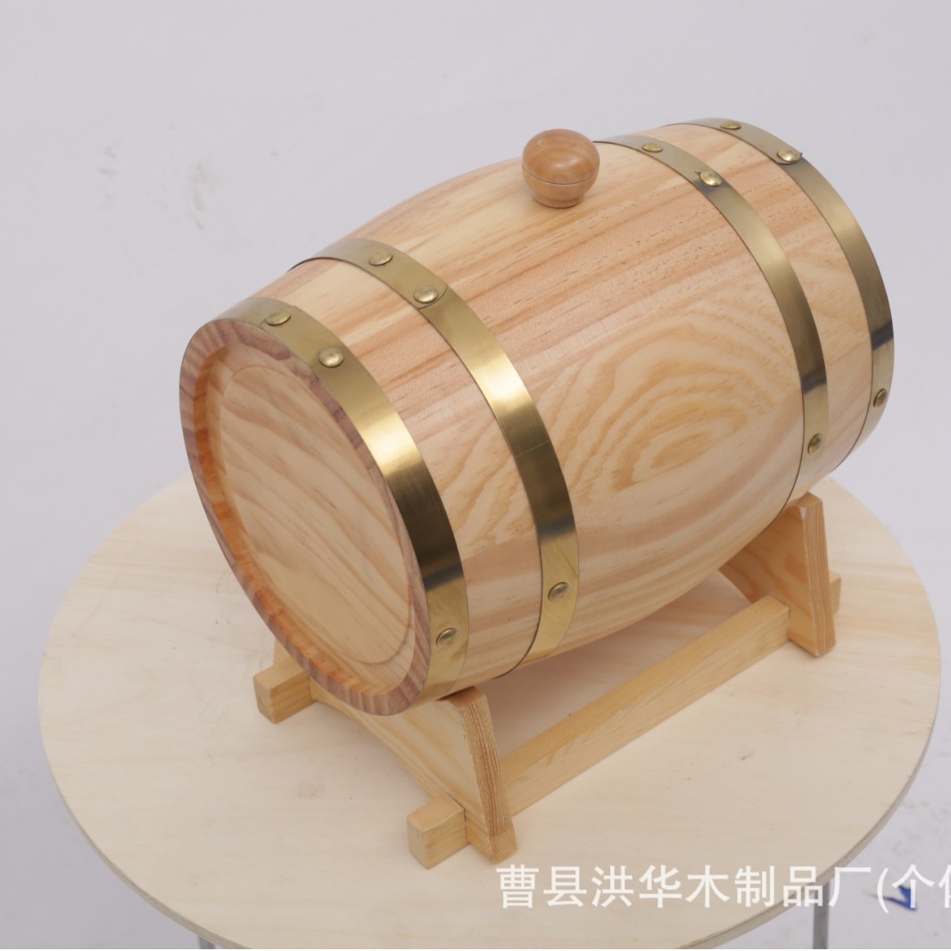 Wooden Wine Barrel Creative Horizontal Wine Barrel Bar Decorative Ornaments Beer Barrel Winery Oak Wine Barrel Printable LOGO