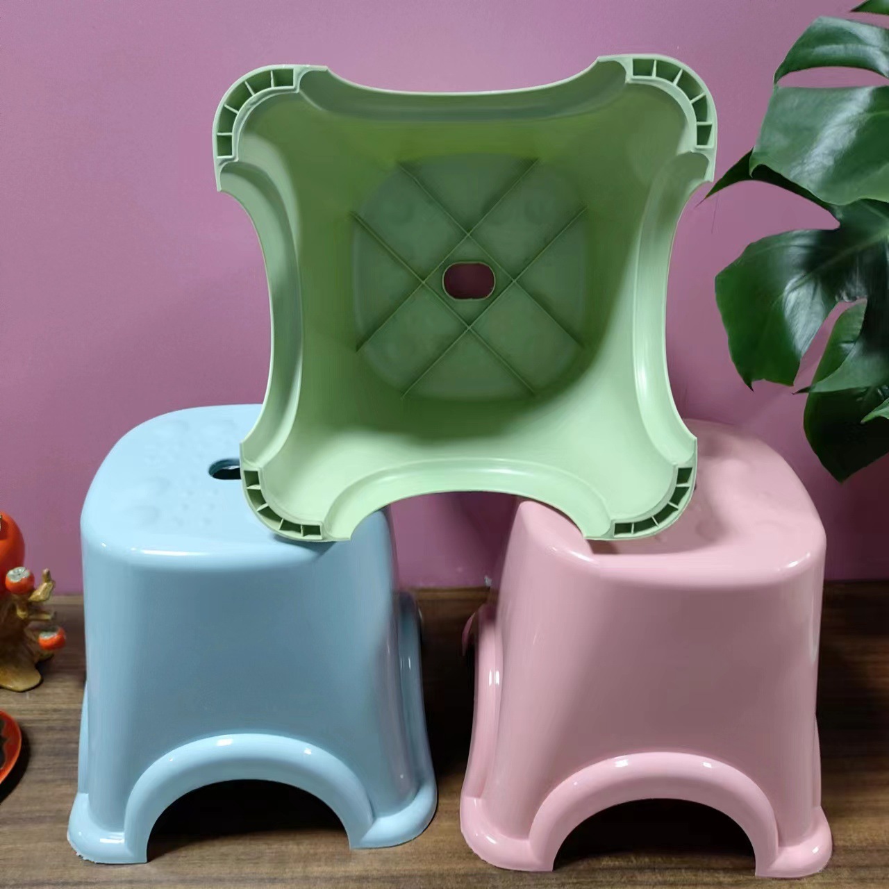 Directly from the Manufacturer, Thickened Massage Stool, Shoe-Changing Stool, Chair, Bathroom Stool, Can Be Stored