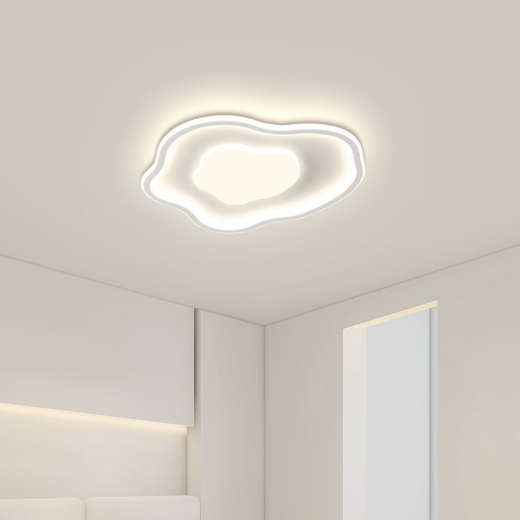 Cream style minimalist living room main light 2024 New cloud ceiling light smart eye protection lamp combination whole house package