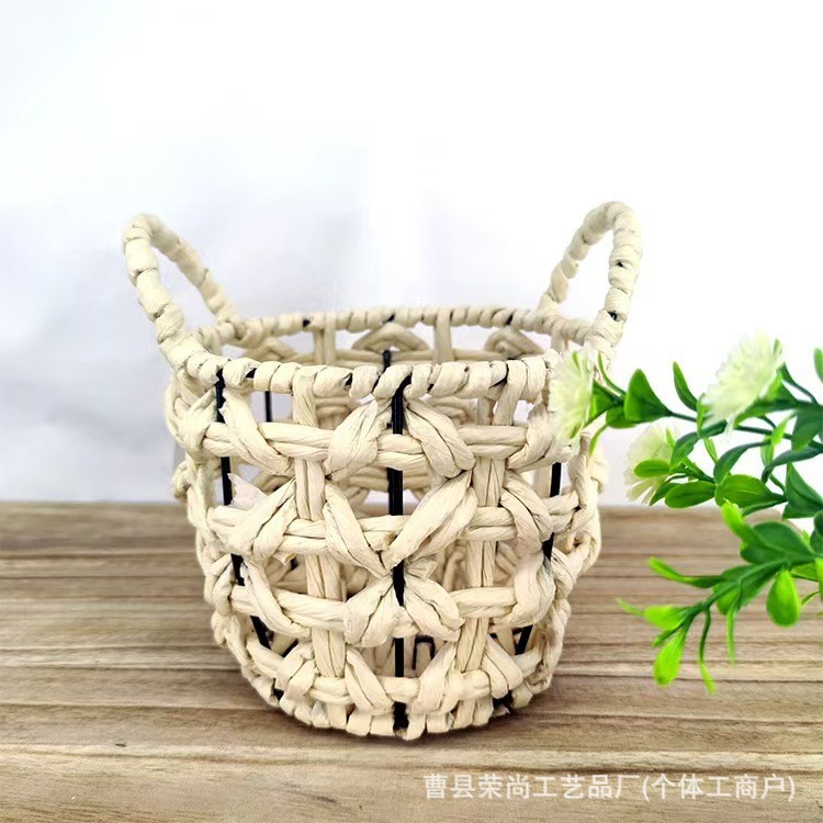 Корзина для хранения, ручная работа, для косметики и аксессуаров