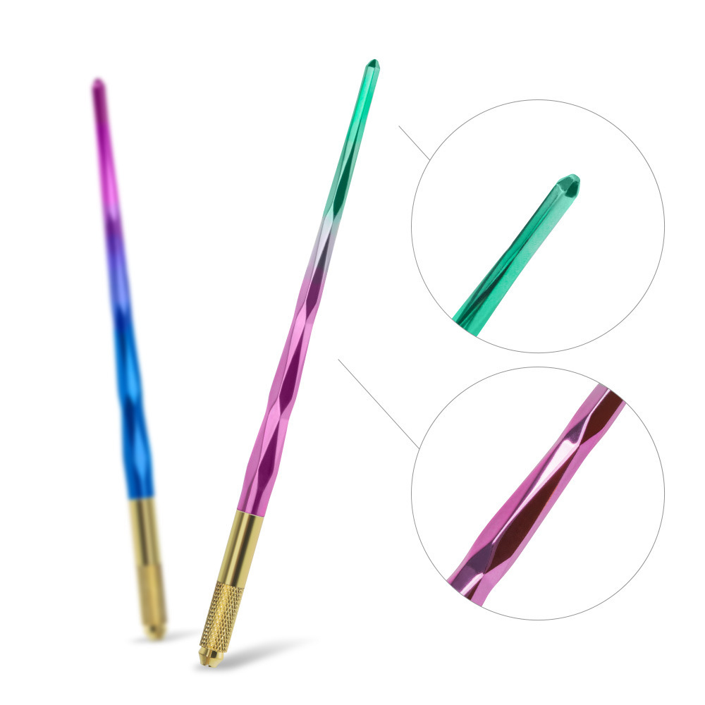 Tattoo embroidery colorful small waist handmade pen colorful tattoo embroidery pen tattoo embroidery fog pen factory direct sales can be labeled