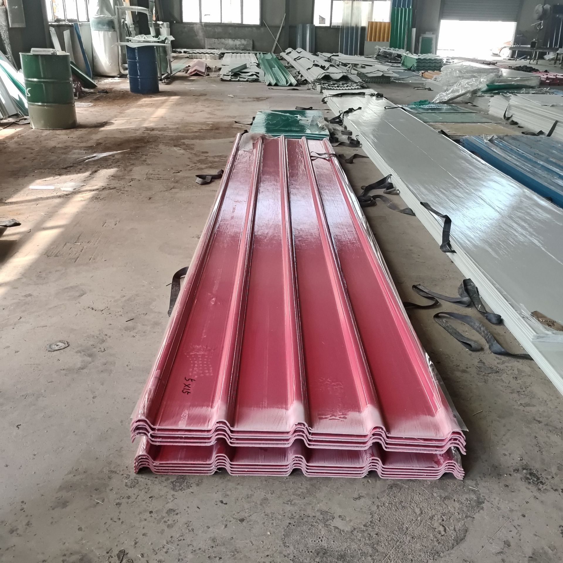 Spot Wave Light-Transmitting Tile Transparent Corrugated Fiberglass Anti-Corrosion Sunshade Thickeneded Frp Canopy Light-Transmitting Tile