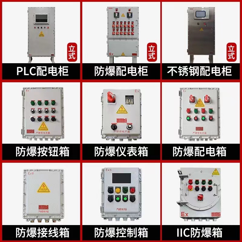 Stainless steel explosion-proof distribution box maintenance wiring explosion-proof box dust instrument lighting force positive pressure wiring control box