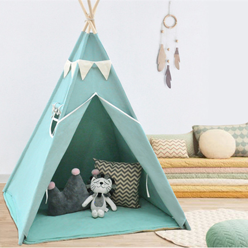 Factory Direct Sales Indoor Kidsren's Kindergarten Small Tent DIY Indian Game House Internet Celebrity Picnic Photo Props