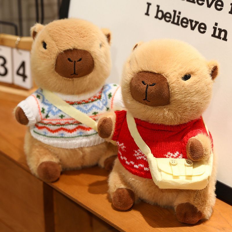 Kapibei's Popular Bala Doll Plush Toy Clothes Capybara Internet Celebrity Cute Doll Rag Doll Gift