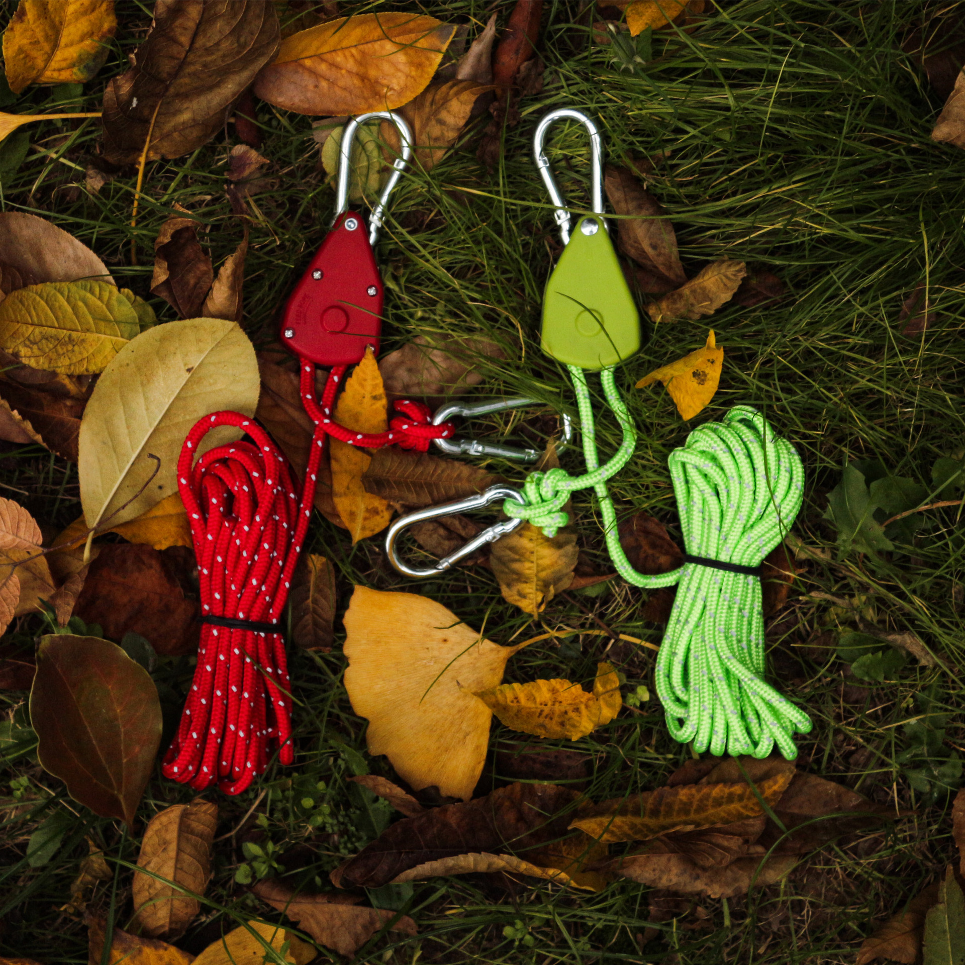 Outdoor pulley adjuster tent holder metal lifting pulley reflective wind rope bold canopy umbrella rope 4mm