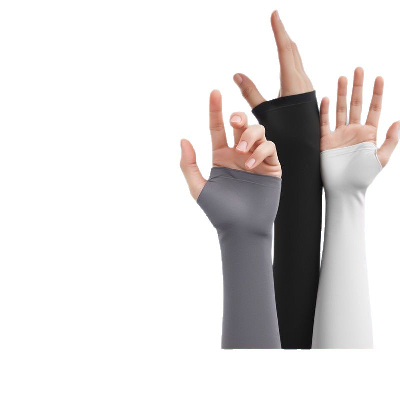 Summer Sun Protection Ice Sleeves Unisex Ice Silk Sleeves UV Protection Breathable Ice Sense Outdoor Riding Arm Sleeves